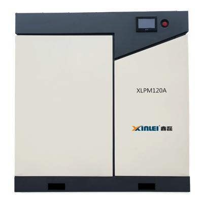 China XLPM75A-120A lubricated inverter vsd screw air compressor price for sale