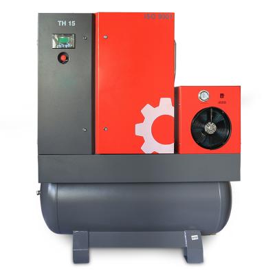 China ATD lubricated industrial rotari 5.5kw 220v heavy duty screw air compressor for sale