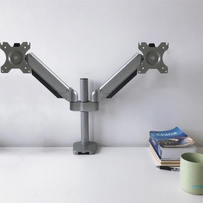 China AG8P-22 Shock Absorber Dual Tilt Shock Absorber Monitor Stand or Aluminum Monitor Bracket for Office Supplies for sale