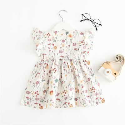 China Anti-wrinkle kids dresses for girls summer child girl 2021 hot sale children's one-piece dress for sale