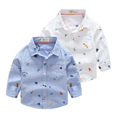 China New arrival autumn cotton fashion shirt kids anti-pilling boy clothes fall child clothing wholesale for sale