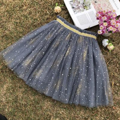 China High Quality Breathable Children Stretch Skirt Child's Puffy Girl's Tulle Girls' Skirt Sequin Mini Skirt for sale