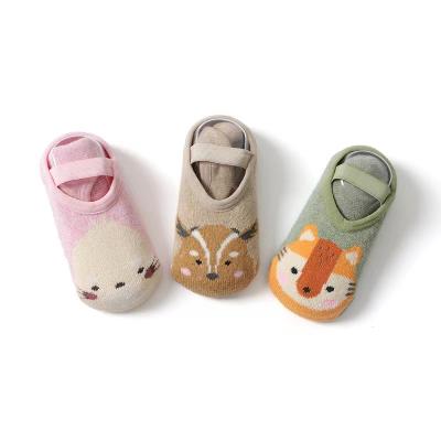 China Children's Breathable Floor Socks Cute Cartoon Cotton Baby Thick Terry Socks for sale