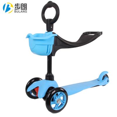 China Safe and stable quality Three-in-one scooter newest three wheel scooter kids scooter basket for sale