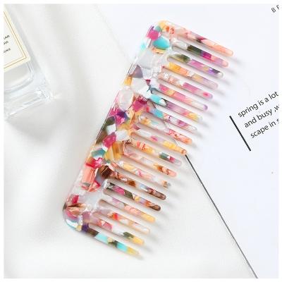 China Custom Hot Korean Large Size Hair Comb Acetate Cellulose Factory Sale High Quality Hair Decoration Logo Comb For Women Fashion Jewelry Wholesale for sale