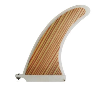 China Hgh Quality Longboard Fin - 10inch Wood Veneer Fins for sale