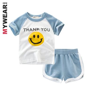 China OEM BY-T9733 casual kids sets clothes kids boy clothes set summer custom design wholesale price for sale