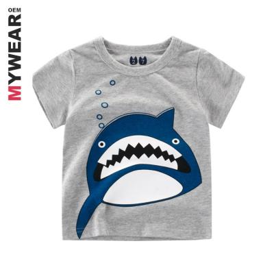 China BY9315 Wholesale Custom Character Apparel Anti-Shrink Children's T-shirt 100% Cotton In-Stock for sale