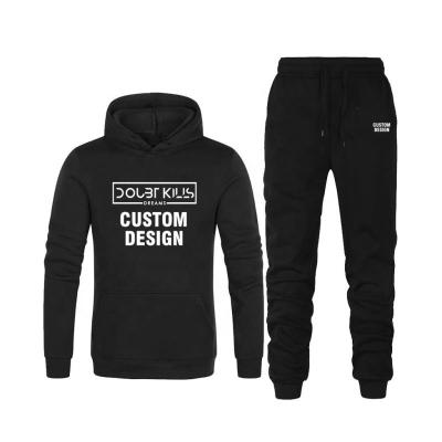 China Custom made anti-shrink hoodies and sweatpants for men customized autumn and winter men's tracksuit for sale