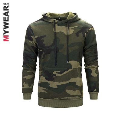 China Anti-shrink men's pullover camouflage hoodie custom design soft polyester 280g hoody 320g 350g camouflage cotton for sale