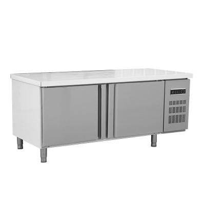 China Hot Selling Single-temperature Freezer Cooler Under Table Counter Fridge Stainless Steel Work Bench Freezer for sale