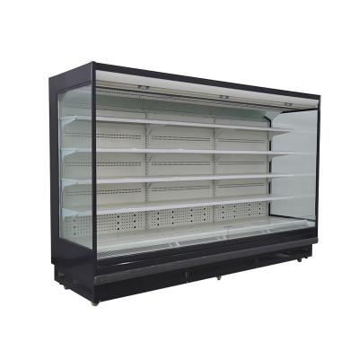 China Supermarket Multideck Showcase Supermarket Multideck Refrigerator Display Cooler Refrigerator Showcase Open Fridge for sale