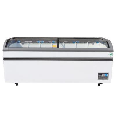 China Single-Temperature Supermarket Glass Door Freezer Display Ice Cream Freezers for sale