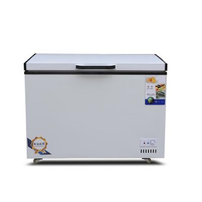 China Single-Temperature Commercial Display Double Sliding Door Freezer Chest Freezer With Wheels Supermarket Refrigerators Horizontal Freezer for sale