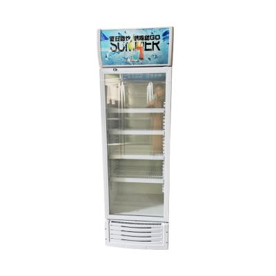 China Customizable Commercial Refrigerator Cooler Single-temperature Display Fridge Factory Direct Sales Upright Beverage Refrigerator for sale