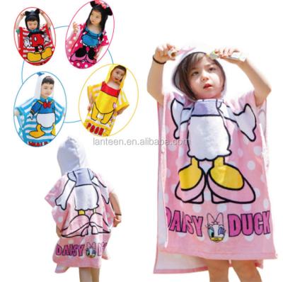 China China Wholesale Compressed Hooded Cartoon Hooded Bath Towel for sale