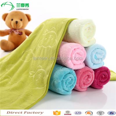 China China Wholesales Microfiber Family Tablet Baby Cleansing Present Small Face Towel With Bear Design for sale