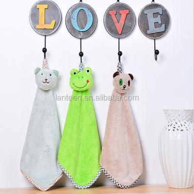 China Wholesale Low Price Kitchen Compressed Hand Towel Colorful Microfiber Small Towel for sale