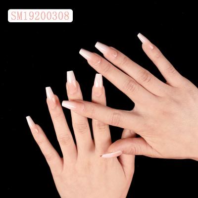 China Meaterial Artificial Fingernail Tips Full Cover Eco-friendly False Nail Tips Press On False Nail Tips French Nail Tips for sale