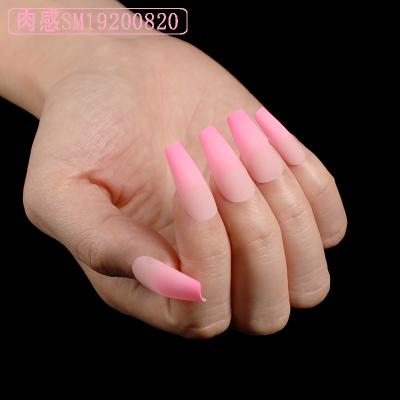 China Meaterial Eco-Friendly ABS Pre-designed Full Color Fake Press On Nail Tips Designs Nails for sale