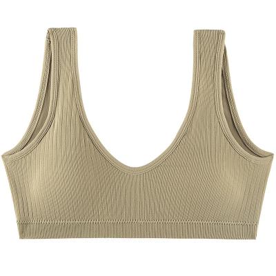 China No Rim Wholesa Seamless Bra Girl Wrapped Chest Can Be Worn Outside Wire Free Comfortable Lounge Sports Sexy Plus Size Underwear for sale