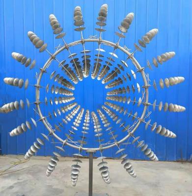 China Large Europe Sculptures For Sale Modern Yard Statue Sculpture Wind Spinner Parts Stainless Steel Wind Spinners For Yard Decoration for sale