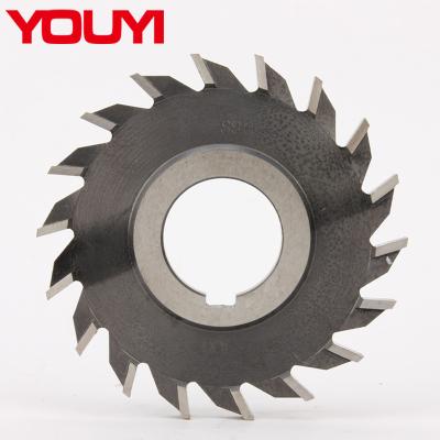 China HSS HIGH SPEED STEEL high quality straight tooth staggered tooth side and face milling cutter for sale