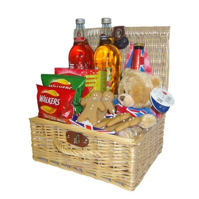 China Europe hot sales rectangle wicker basket use for storage toys/fruit/wine bottles for sale