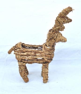 China Viable Animal Shaped Pot / Animal Rattan Plant Pot Rattan Flower Pot Shaped Fiber for sale