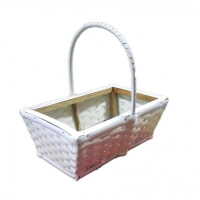 China Europe Plastic Rectangle Woven Basket Use For Storage Laundry for sale