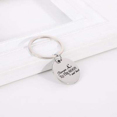 China Durable Wholesale Custom Blank Label Personalized Metal Stainless Steel Key Chain Key Chain for sale