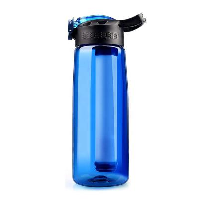 China 650Ml Carbon Stored Personal Portable Custom Active Water Bottle Logo Individual Water Purifier Drink With Alkaline Filter for sale