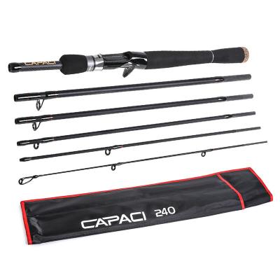 China 2.1/2.4m Section 2.1/2.4m Carbon Fiber Hot Sale 4 Sea Surf Spinning Rod 125-135g Ultralight Fiber Carbon Trout With Included Storage Bag for sale