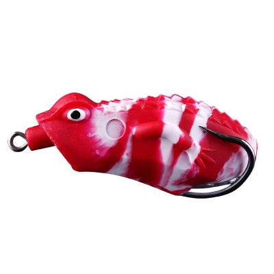 China Outdoor Fishing Activity China Fishing 5g 45mm Soft Frog Lures Bait For Snakehead 1 Pieces Propeller Double Soft Fishing Frogs Soft Plastic Bait for sale