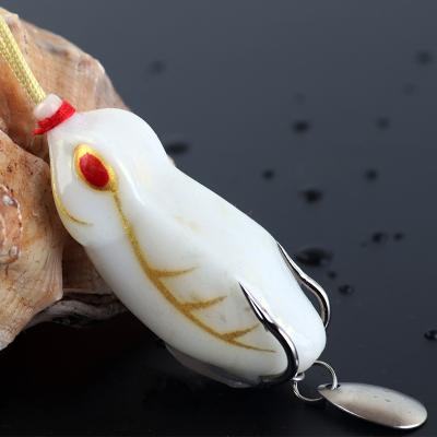 China Outdoor Fishing Activity Quality Supply Fishing Frog Lures Us Topwater Frog Lure Jerry 55mm Soft Plastic 9g Groundbaits For Snakehead Bass for sale