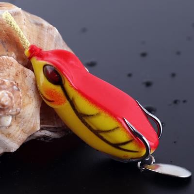 China Outdoor snakehead quality warranty quality outdoor snakehead jumping frog baits shad ray soft baits frog booster frog double bait booster frog jumping lures for sale