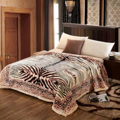 China Hot Selling Tiger Style Home Sofa Comfortable PORTABLE Different Size Weight Winter Blanket Raschel Soft for sale