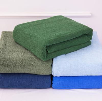 China PORTABLE Wholesale School Training Air Conditioning Quilt Green Color Air Force Cotton Towel Towel Cover Military for sale