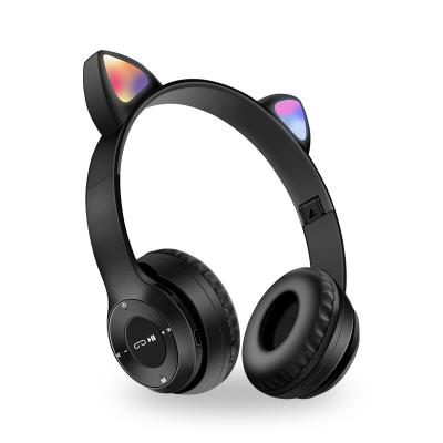 China P47M Earphone Factory New Stereo Foldable BT Wireless Headset For FM+wireless+wired+TF OEM Wholesale Customization for sale