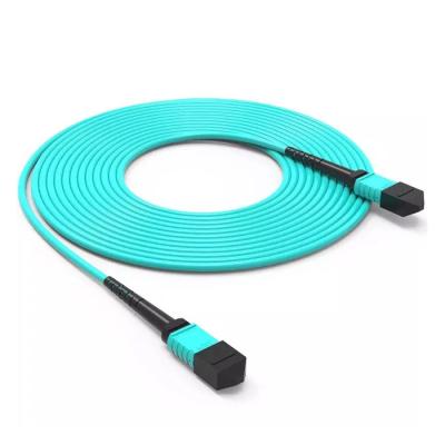 China FTTH Customized Optical Fiber Fiber MPO 1m 2m 3m OM3 OM4 MPO Patch Cord for sale