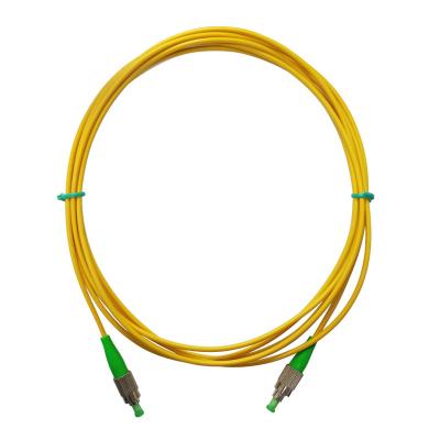 China FTTH G652D 1M 2M 3M Simplex PVC SC Singlemode Fiber Optic Patch Cord With SC/APC Fiber Optic Connector for sale