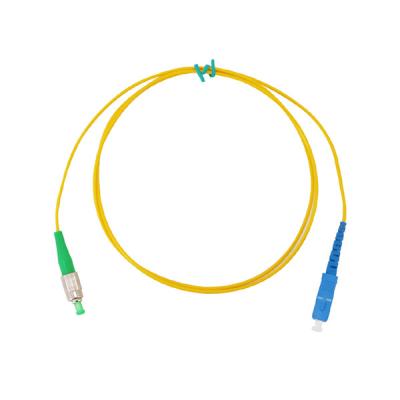 China FTTH factory direct SC/APC-FC/UPC 2.0mm fiber optic yellow 3.0mm patch cord for sale