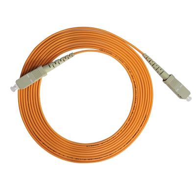 China FTTH Customized Length 3.0mm Indoor Fiber Optic OM1 Patch Cord for sale