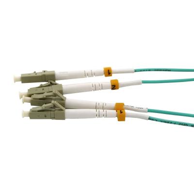 China FTTH LE MM Om3 Fiber Patch Tie Down 3.0mm LC LC Multimode Patch Cord for sale