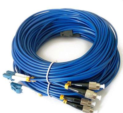 China FTTH FC/UPC-LC/UPC 2 Core 3.0mm Armored Optical Cable For Optical Equipment for sale