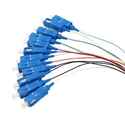 China Standard FTTH FTTB FTTC FTTH FTTB FTTC 12 Fiber Optic Pigtails With SC Connectors for sale