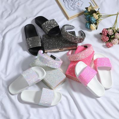 China Korean wholesale fashionable evening clutches ladies matching slippers and rhinestones set handbag and bag purse fashionables shoes for sale