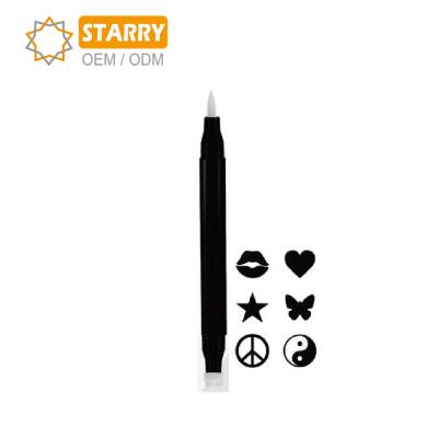 China Waterproof OEM Fleece Wing Double Head Waterproof Eyeliner Stamp Eye Liner Liquid Stamp for sale