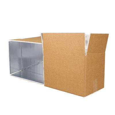 China Recyclable Recycled Insulation Packaging Box Corrugated Fruit Vegetable Food Shipping Box for sale