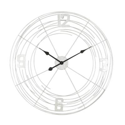 China Modern Modern Decorative Luxury Art Digital Metal Wall Clock for Living Room for sale